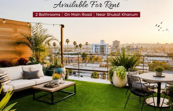 1 Kanal Rooftop for Rent in Johar Town R2 Block Lahore